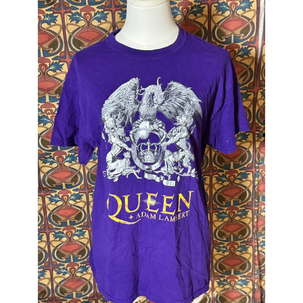 Queen + Adam Lambert Rhapsody Tour 2019 Purple Graphic T Shirt